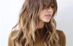 Round Face Long Hairstyles with Bangs