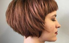 Short Bob Hairstyles with Cropped Bangs