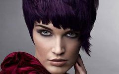 Purple and Black Short Hairstyles
