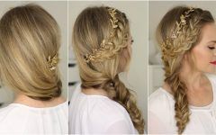 French Braids Crown and Side Fishtail