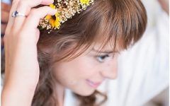 Wedding Hairstyles with Sunflowers