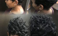 Short Pixie Haircuts with Relaxed Curls