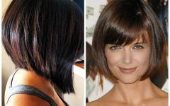 Stacked Bob Hairstyles with Bangs
