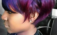 Plum Brown Pixie Haircuts for Naturally Curly Hair