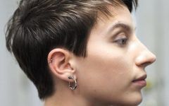 Tapered Pixie Hairstyles with Extreme Undercut