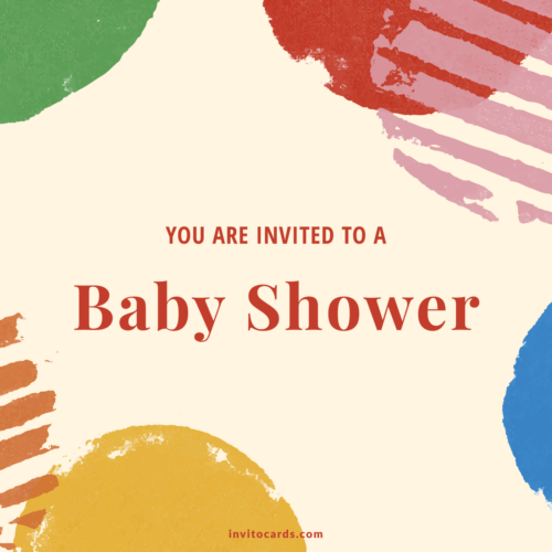 Shapes - Baby Shower Invitation Card