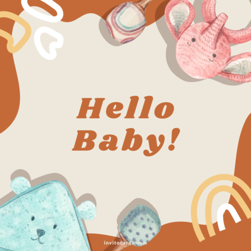 Toys - New Baby Greeting Card