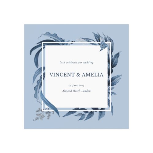 Framed Wedding Save the Date Magnet Template