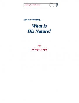 تنزيل وتحميل كتاِب God in Christianity What is His Nature pdf برابط مباشر مجاناً 