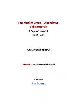 تنزيل وتحميل كتاِب The Muslim Creed rsquo Aqeedatut Tahaawiyyah pdf برابط مباشر مجاناً 