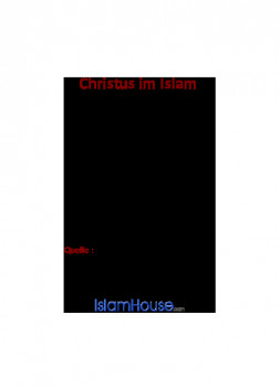 تنزيل وتحميل كتاِب Christus im Islam pdf برابط مباشر مجاناً 