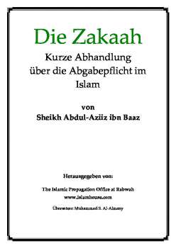 تنزيل وتحميل كتاِب Die Zakaah: Die Abgabepflicht im Islam pdf برابط مباشر مجاناً 