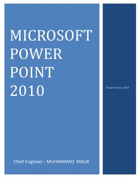 تنزيل وتحميل كتاِب POWER POINT 2010 pdf برابط مباشر مجاناً 