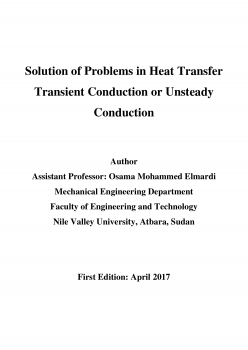 تنزيل وتحميل كتاِب Solution of Problems in Heat Transfer Transient Conduction or Unsteady Conduction pdf برابط مباشر مجاناً 