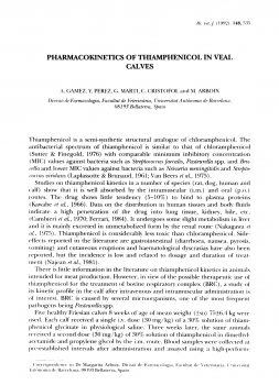 تنزيل وتحميل كتاِب Pharmacokinetics of thiamphenicol in veal calves pdf برابط مباشر مجاناً