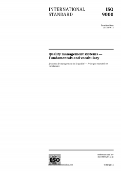 تنزيل وتحميل كتاِب ISO 9000:2015 Quality management systems pdf برابط مباشر مجاناً