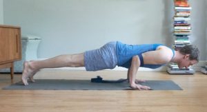 Chaturanga with a strap