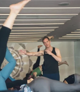 Jason Crandell teaching a yoga class