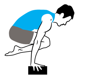Lolasana yoga pose illustration
