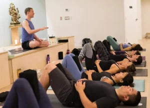 Jason Crandell teaching a yoga class