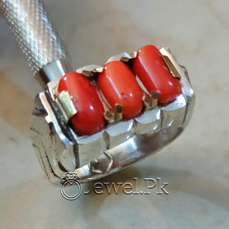 Natural Red Coral Marjaan Stone Marjan Ring Islamic Stone 1 2