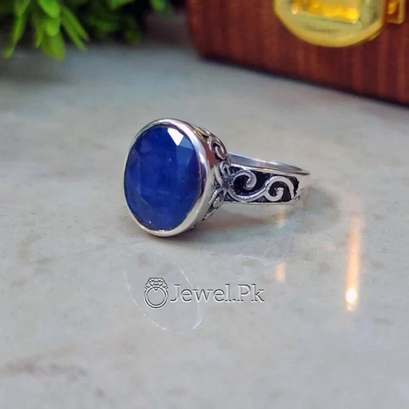 Blue Sapphire ring women 925 silver neelam ring ladies neelum stone 1 result