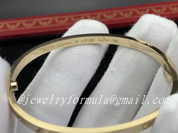 Customized Jewelry:18k Yellow Gold Cartier Love Bracelet Bracelet Small Model B6047517