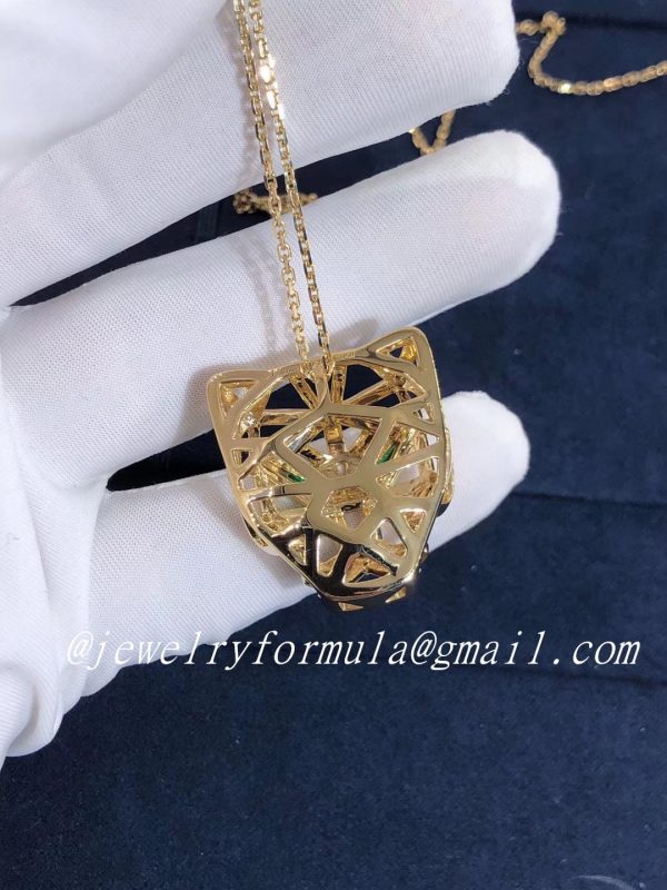 Customized Jewelry:Cartier 18K Yellow Gold Panthere De Necklace N7424210