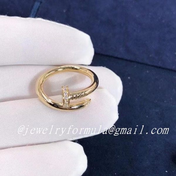 Customized Jewelry:Cartier 18k Yellow Gold and Diamonds Juste un Clou Ring B4216900