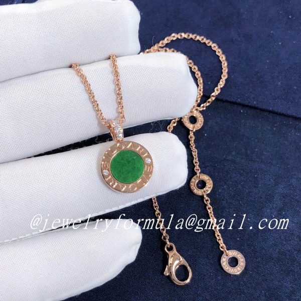 Customized Jewelry:Custom 18K Rose Gold Bvlgari Loge Necklace CL857286 350681