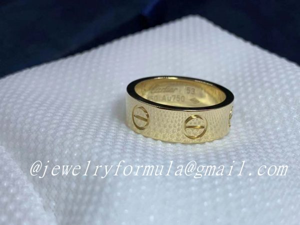 Customized Jewelry:18K Yellow Gold Cartier Love Ring B4084600