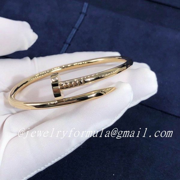 Customized Jewelry：18k Yellow Gold Classic Cartier Juste un Clou Bracelet B6048217