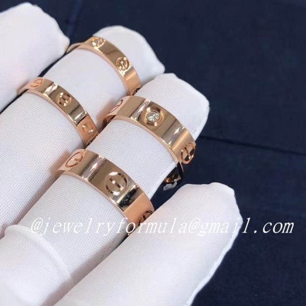 Customized Jewelry:Cartier 18k Rose Gold 3.6MM Love Wedding Band Ring B4085200