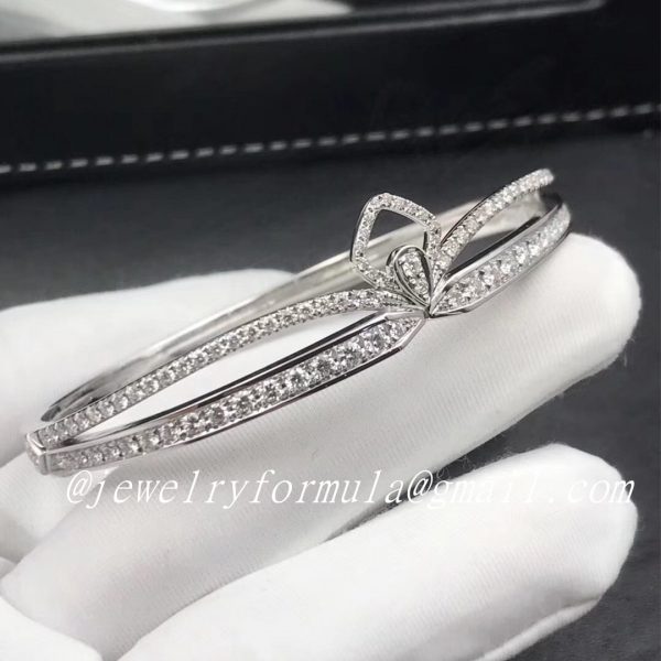 Customized Jewelry18k White Gold Chaumet Joséphine Eclat Floral Diamond Bracelet