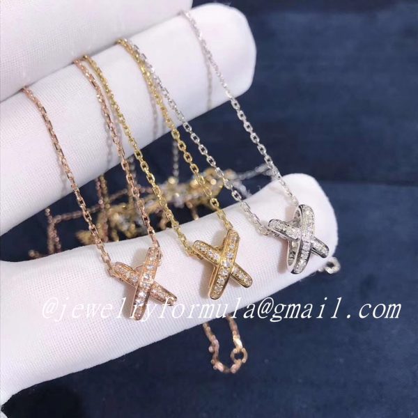 Customized JewelryChaumet 18K Yellow Gold Premier Liens Diamond Pendant Necklace