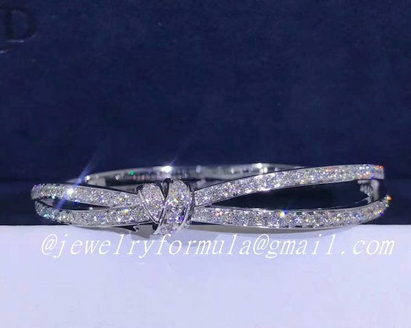 Customized JewelryDesigner Chaumet Liens Séduction white gold bracelet fully-set with diamonds