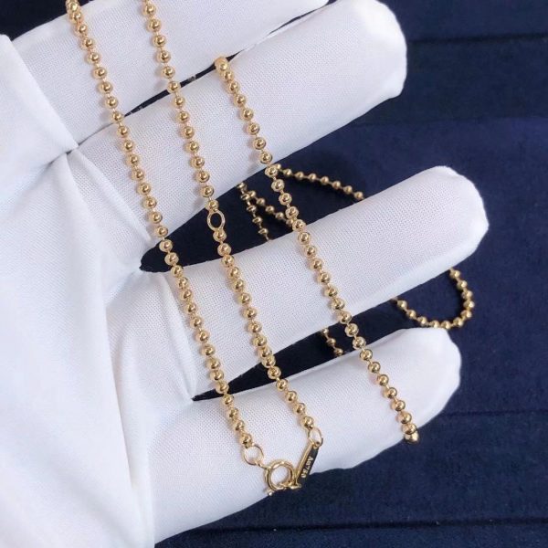 Customized JewelryTiffany & Co. 18K Yellow Gold Beaded Chain Necklace