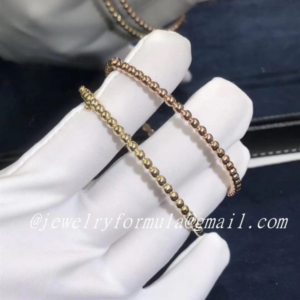 Customized JewelryVCA Perlée pearls of 18k yellow gold bracelet medium model