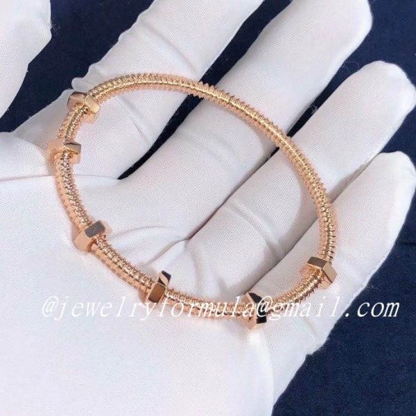 Customized Jewelry：Ecrou De Cartier 18k Pink Gold Bracelet B6049517