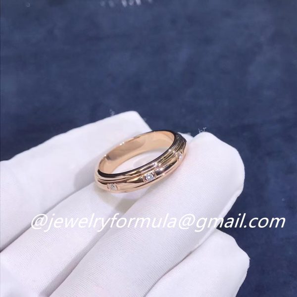 Customized Jewelry: Piaget Possession Ring 18K Rose Gold Three Circle Turnable No Diamonds G34PC100