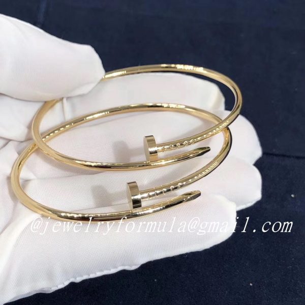 Customized Jewelry：18k Yellow Gold Small Model Cartier Juste un Clou bracelet