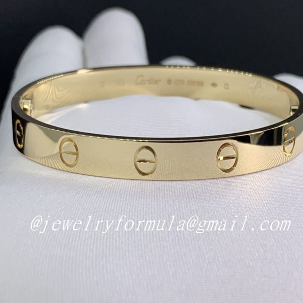 Customized Jewelry：Real 18K Gold Cartier Love Bracelet