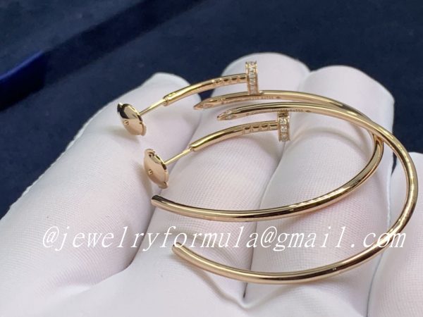 Customized Jewelry:CARTIER JUSTE UN CLOU EARRINGS in 18K Pink GOLD, DIAMONDS