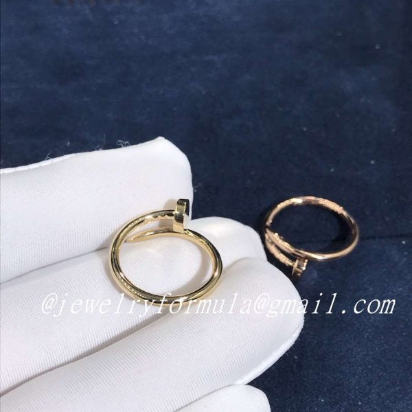 Customized Jewelry:8K Gold Juste Un Clou Rings B4092600 & B4092500