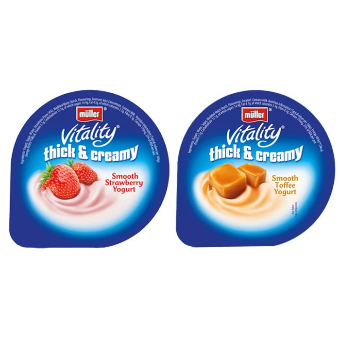 Buy Muller Thick And Creamy Mixed Case Yoghurts 12x110g Order Online From Jj Foodservice