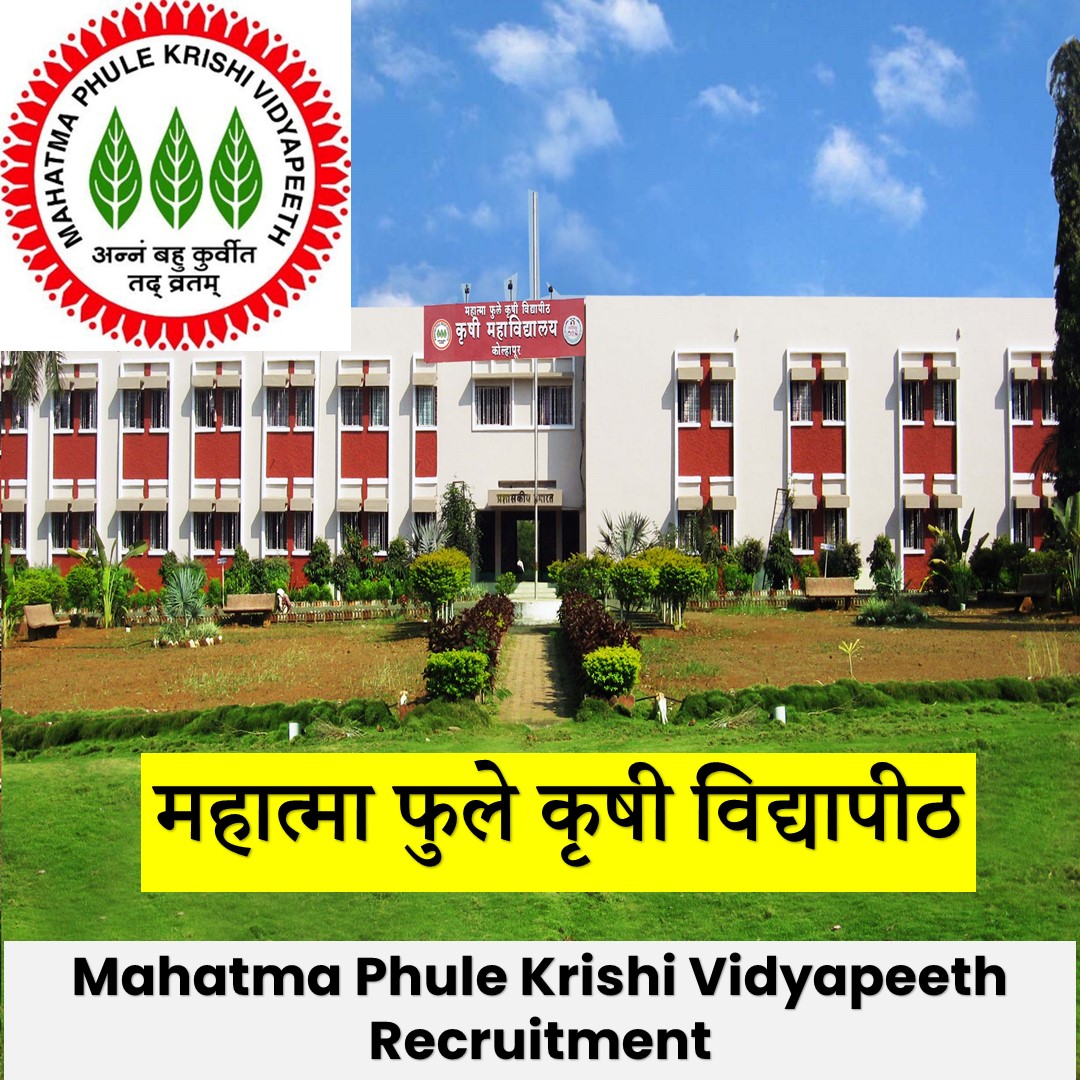 Mahatma Phule Krishi Vidyapeeth Vacancy[MPKV]Notification 2021:Research Fellow Vacancy