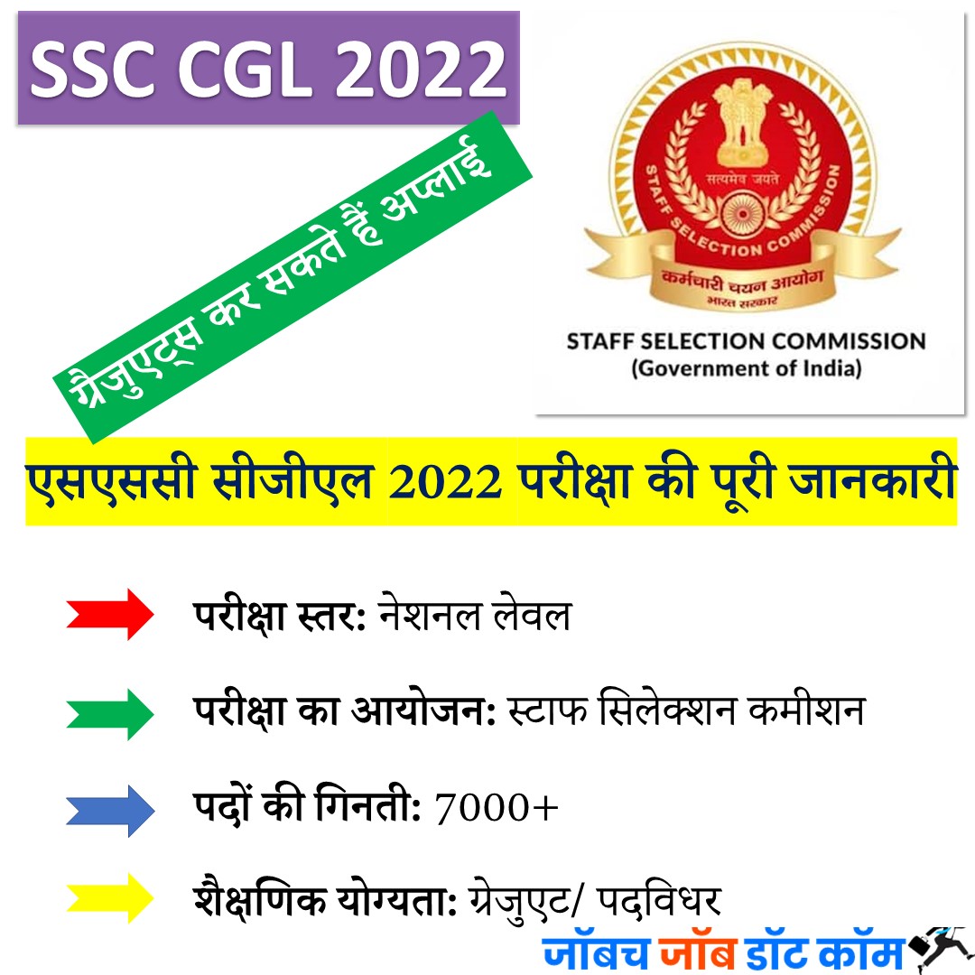 SSC CGL 2022 Notification