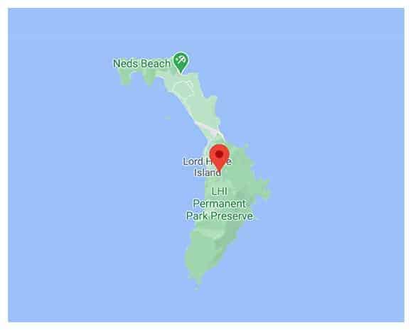 Lord Howe Island Map