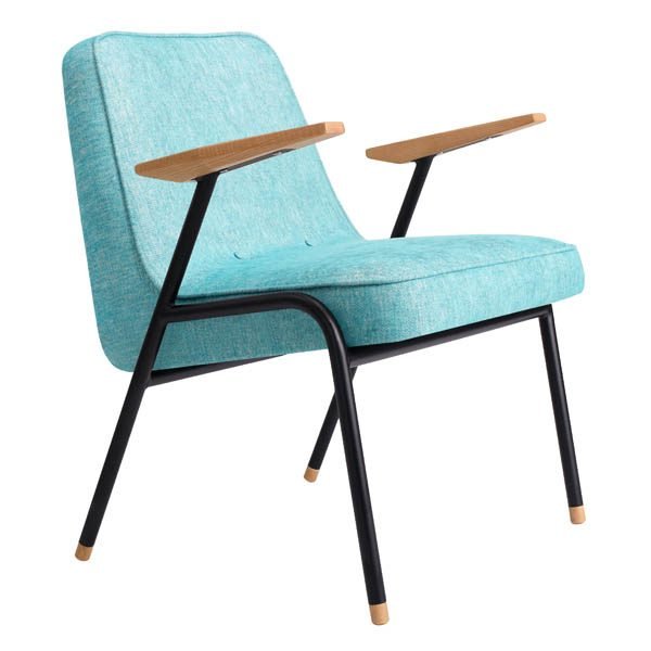 Fotel 366 Metal - tkanina Loft Turquoise