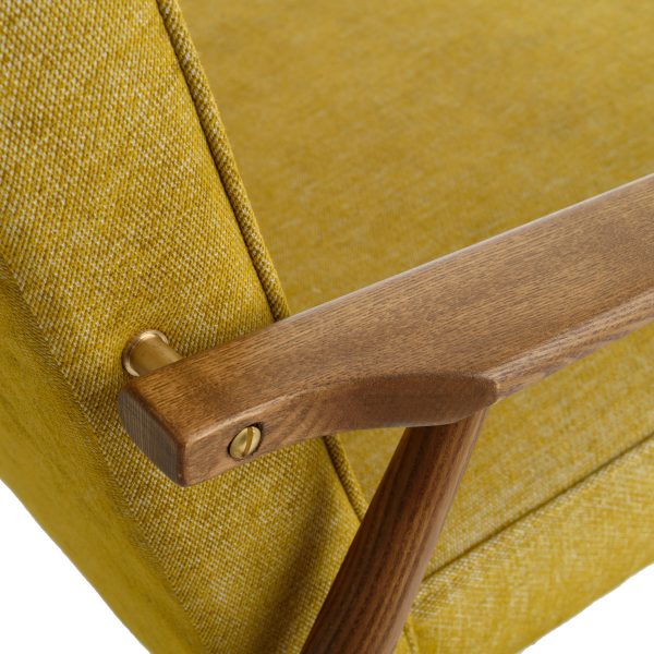 Detail Fox Lounge Chair loft Mustard Dark Ash